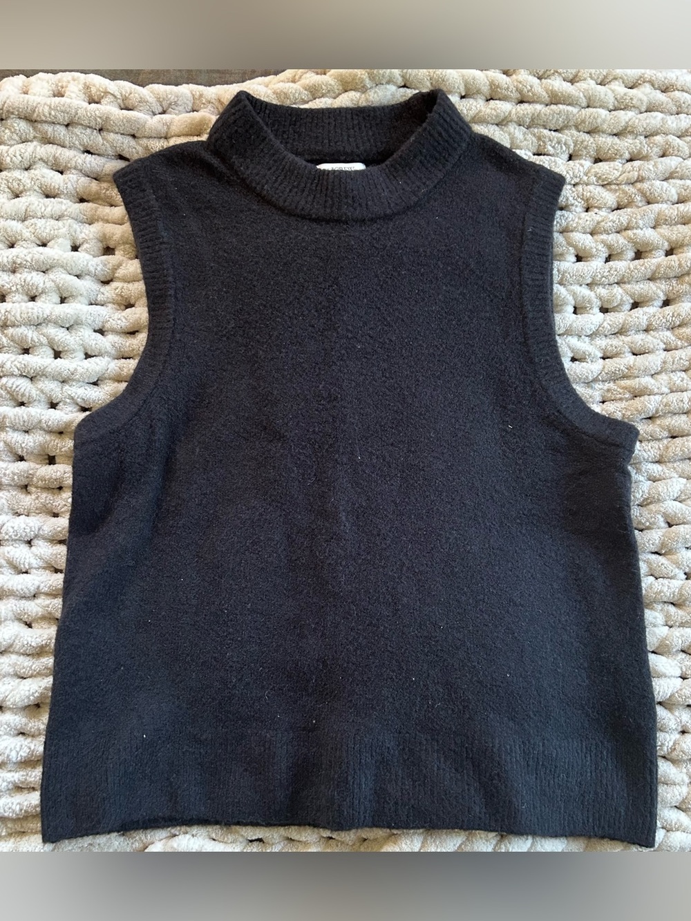 NWOT J. Crew Factory Black Sweater Vest
